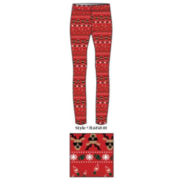 Picture of WEARABLES - REINDEER SUNGLASSES LEGGINGS - ADULT SMALL