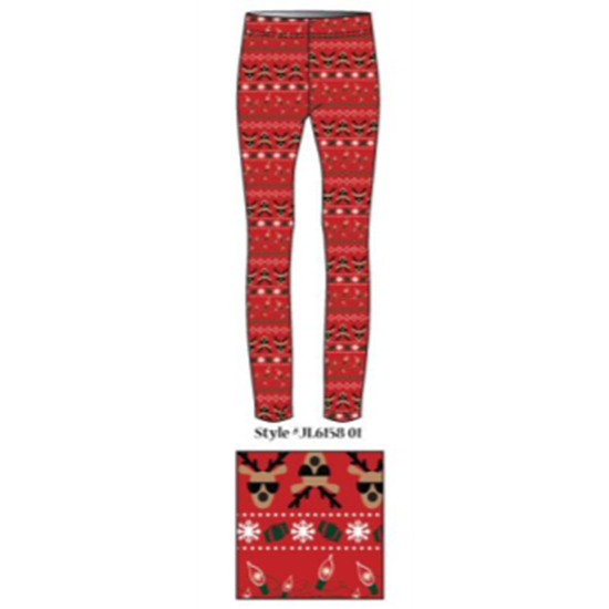 Picture of WEARABLES - REINDEER SUNGLASSES LEGGINGS - ADULT MEDIUM