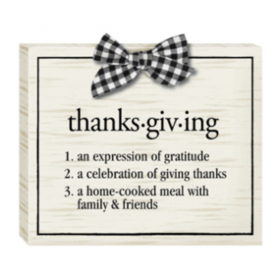 Image sur THANKSGIVING STANDING SIGN