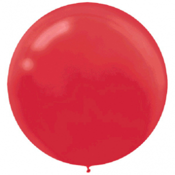 Image de 24" LATEX BALLOONS - RED 4CT