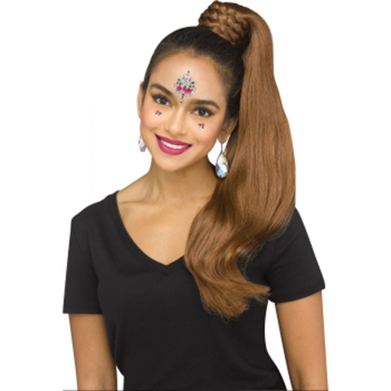 Picture of WIG BRAIDED PONYTAIL - BROWN