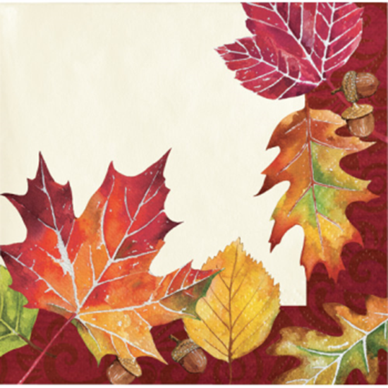 Picture of FALLEN LEAVES BEVERAGE NAPKINS