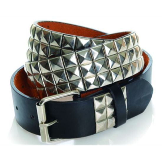 Picture of PUNK STUDDED BELT - BLACK/SILVER