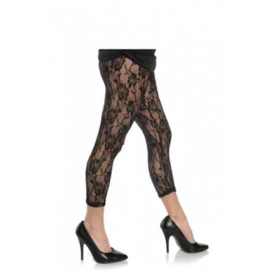 Image sur 80'S LACE LEGGINGS BLACK - MEDIUM