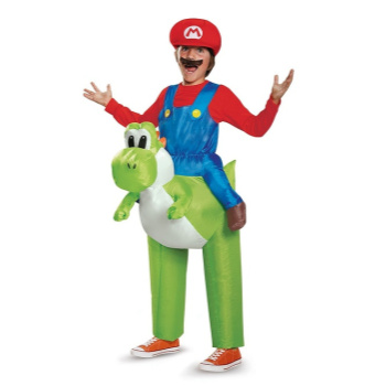 Image de MARIO RIDING YOSHI COSTUME - KIDS INFLATABLE