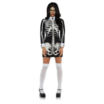 Picture of ROTTEN SKELETON MINI DRESS  - SMALL XSMALL