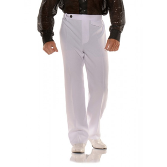 Image sur 70'S DISCO PANTS - WHITE ADULT XXL