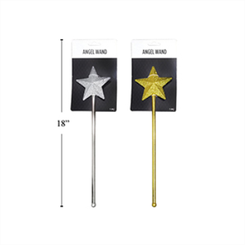 Image de GLITTER STAR WAND - GOLD OR SILVER