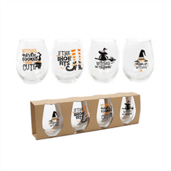 Picture of HALLOWEEN STEMLESS WINE GLASSES