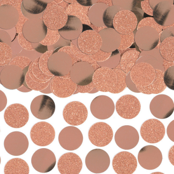 Picture of ROSE GOLD FOIL GLITTER CIRCLE CONFETTI