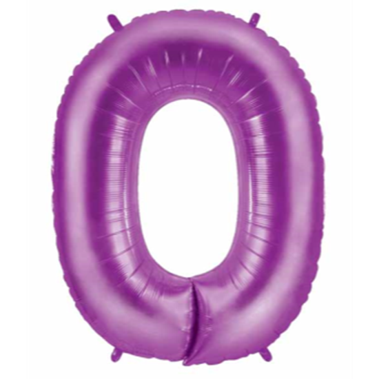 Picture of 40'' NUMBER 0 SUPERSHAPE - PURPLE