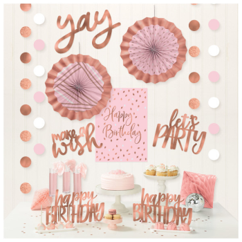 Picture of DECOR - BLUSH BIRTHDAY ROOM DECORATING KIT