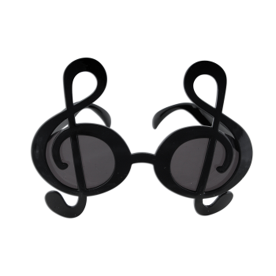 Picture of 50'S BLACK MUSIC NOTE GLASSES