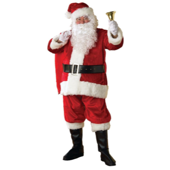 Picture of WEARABLES - SANTA PLUSH RED SUIT WITH FAUX FUR TRIM - XL 50-56