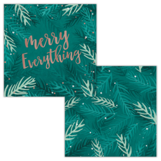 Picture of TABLEWARE - MERRY EVERYTHING BEVERAGE NAPKINS