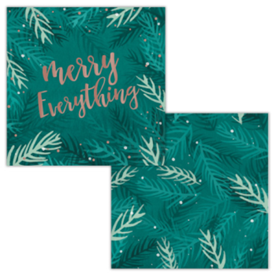 Image sur TABLEWARE - MERRY EVERYTHING BEVERAGE NAPKINS