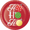 Picture of TABLEWARE - HO HO HO 7" FOIL PLATES