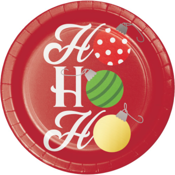 Image de TABLEWARE - HO HO HO 7" FOIL PLATES