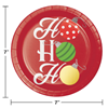 Picture of TABLEWARE - HO HO HO 7" FOIL PLATES