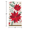 Picture of TABLEWARE - MODERN POINSETTIA GUEST TOWELS