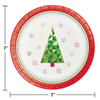 Picture of TABLEWARE - FRACTAL TREE 7" FOIL PLATES