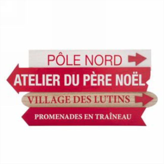 Picture of DECOR - POLE NORD...ATELIER DU PÈRE NOËL WALL PLAQUE