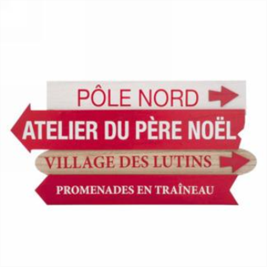 Image sur DECOR - POLE NORD...ATELIER DU PÈRE NOËL WALL PLAQUE