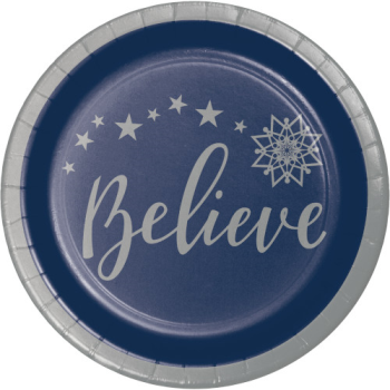 Image de TABLEWARE - SILENT NIGHT  7" PLATES - BELIEVE