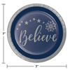 Image sur TABLEWARE - SILENT NIGHT  7" PLATES - BELIEVE