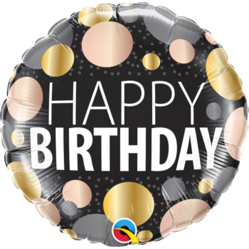 Image de 18" FOIL - BIRTHDAY BIG METALLIC DOTS