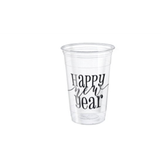 Image sur TABLEWARE - BLACK GOLD SILVER NEW YEAR CONFETTI - 16oz CUPS