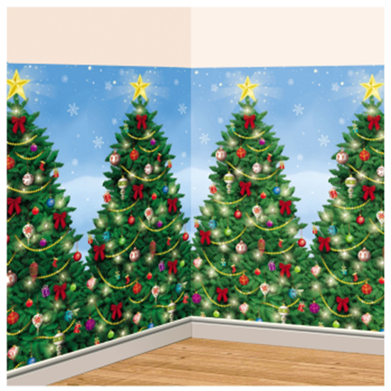 Image sur DECOR - CHRISTMAS TREE ROOM ROLL SCENE SETTER