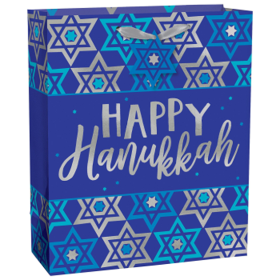 Picture of DECOR - HAPPY HANUKKAH LARGE GIFT BAG