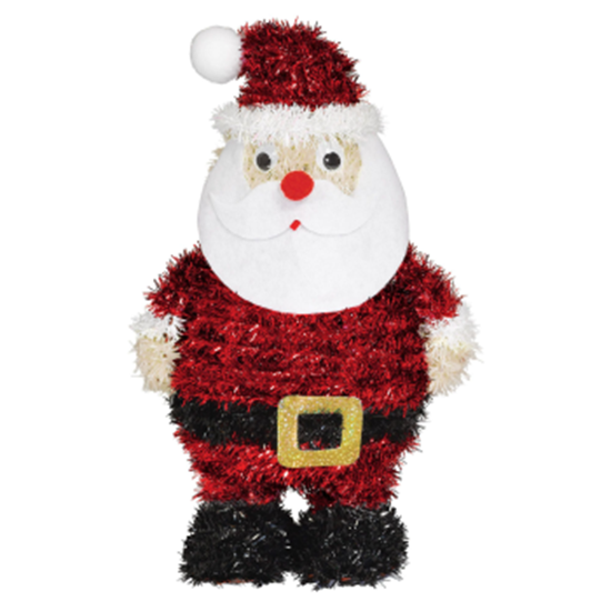 Picture of DECOR - 3D TINSEL SANTA