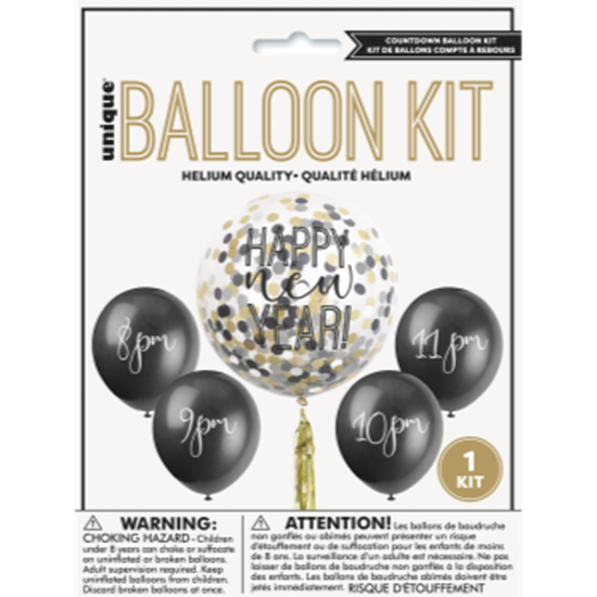 Picture of BALLOONS - NEW YEAR'S COUNTDOWN BALLOON KIT