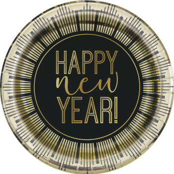 Picture of TABLEWARE - ROARING NEW YEAR'S - 9" FOIL PLATES