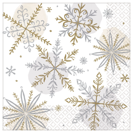 Image sur TABLEWARE - SHINING SNOW DINNER NAPKIN 