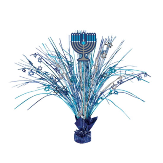 Image sur DECOR - HANUKKAH LARGE SPRAY CENTER PIECE