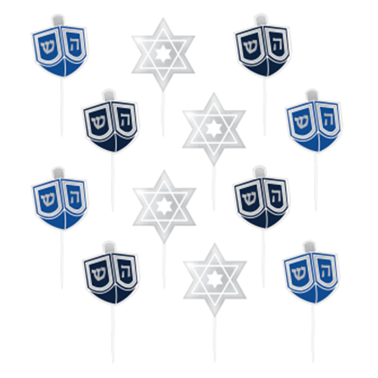 Image sur DECOR - HANUKKAH PLASTIC PICKS