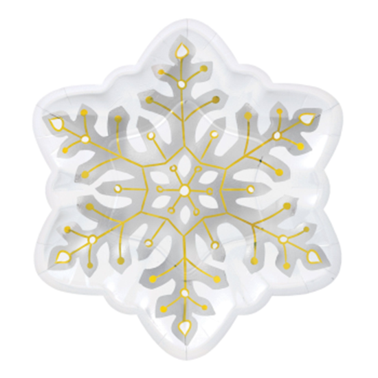 Picture of TABLEWARE - SNOWFLAKE SHAPED 10" PLATES