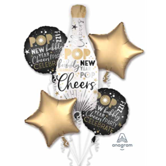 Picture of 18"-34" FOIL - CELEBRATE THE NEW YEAR FOIL BOUQUET