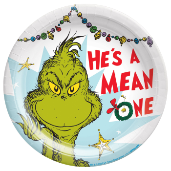 Image de TABLEWARE - TRADITIONAL GRINCH - 7" PLATES