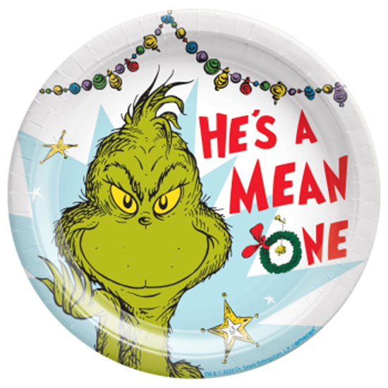 Image sur TABLEWARE - TRADITIONAL GRINCH - 7" PLATES