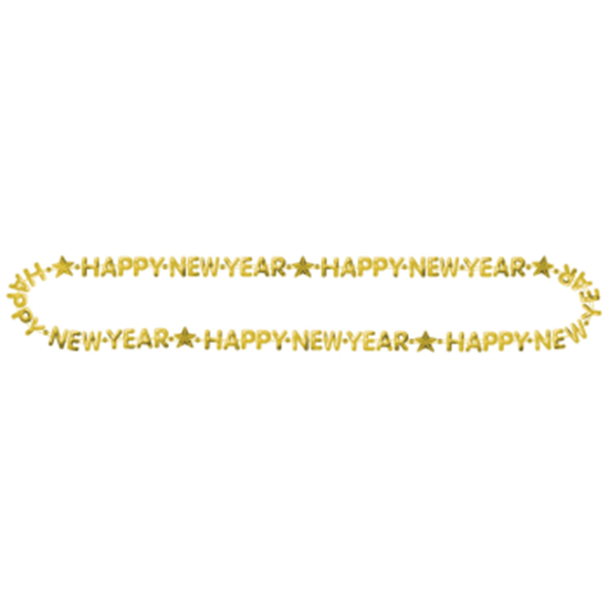 Image sur WEARABLES - HAPPY NEW YEAR BEAD NECKLACE - GOLD