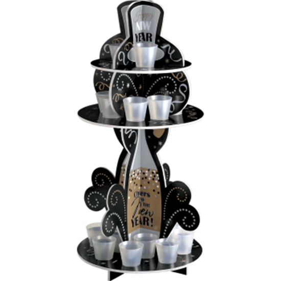 Image sur DECOR - NEW YEAR SHOT GLASS TIERED HOLDER