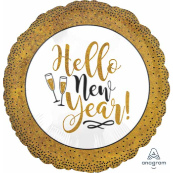 Image de 18'' FOIL - GOLD GLITTER NEW YEAR