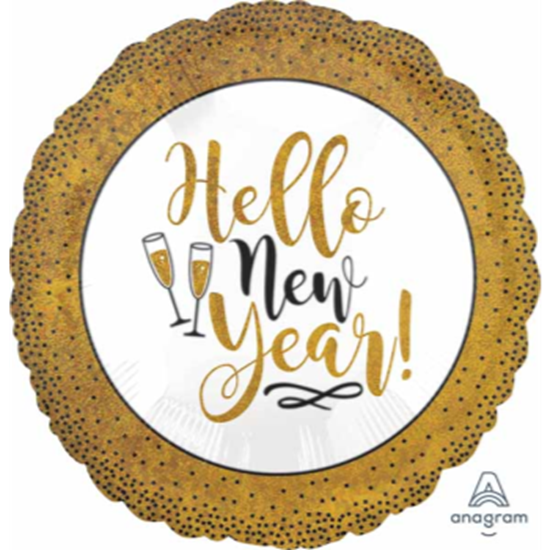 Image sur 18'' FOIL - GOLD GLITTER NEW YEAR