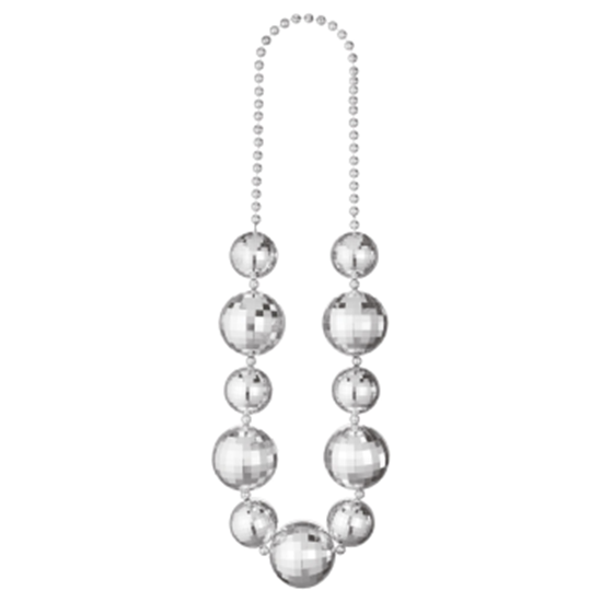 PartyMart. WEARABLES 55" JUMBO DISCO BALL BEAD NECKLACE