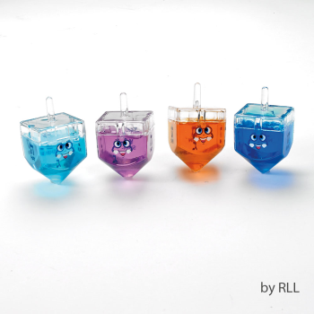 Image de DECOR - DREIDEL FILLED WITH COLORED GEL PUTTY 
