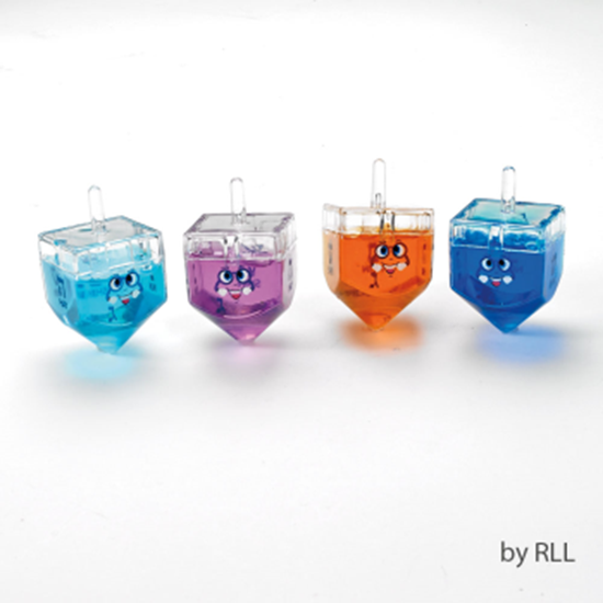 Image sur DECOR - DREIDEL FILLED WITH COLORED GEL PUTTY 